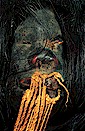 Shuar indian's shrunken head (tsantsa), southeast Ecudaor