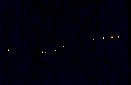 Caiman (Caiman sp.) eyes reflecting at night, Rio Javari, Amazonas, Brazil
