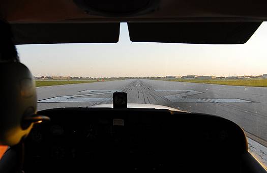 Departing Chicago Midway International Airport (MDW) runway 22R. Dr. Zoltan Takacs.